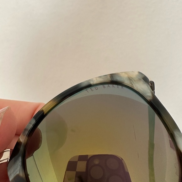 Ted Baker Tortise Shell Green Reflective Sunglasses